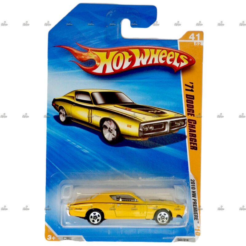 Hot Wheels Blue Card 71 Dodge Charger 2010 HW PREMIERE