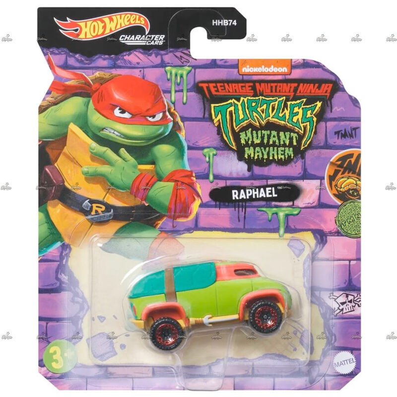 Hot Wheels Character Car Raphael TEENAGE MUTANT NINJA TURTLES