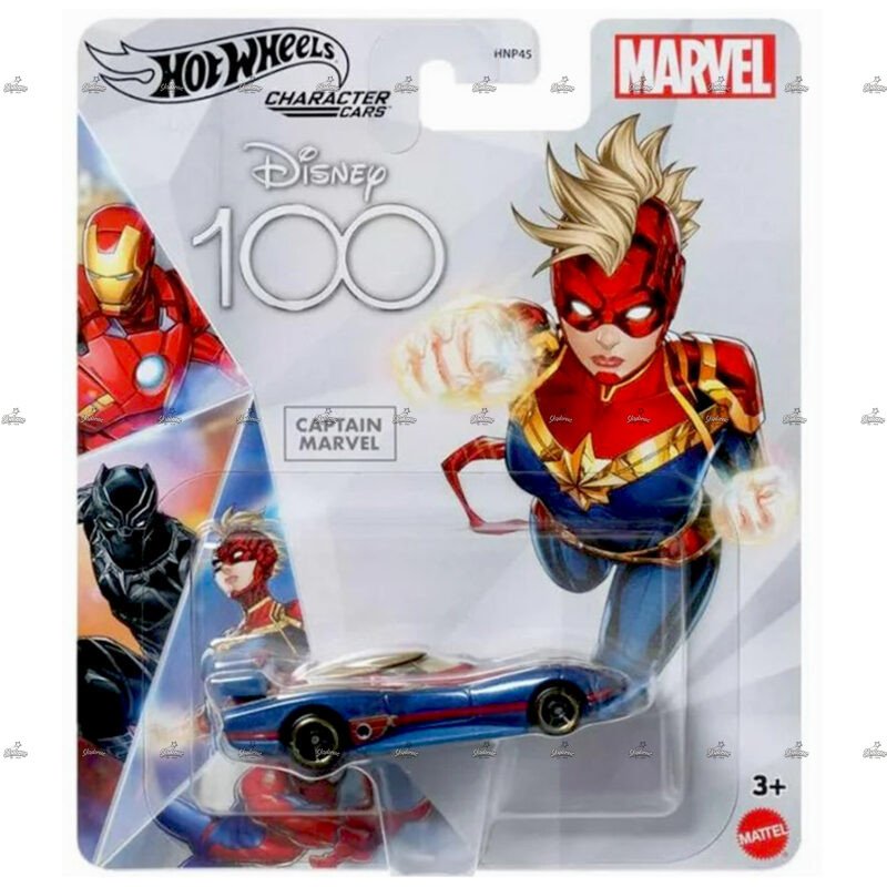 Hot Wheels Character Cars Captain Marvel DISNEY 100 YEAR EDITION 2023
