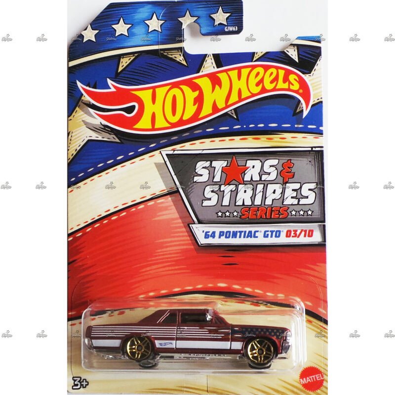 Hot Wheels Exclusive 64 Pontiac GTO STARS STRIPES