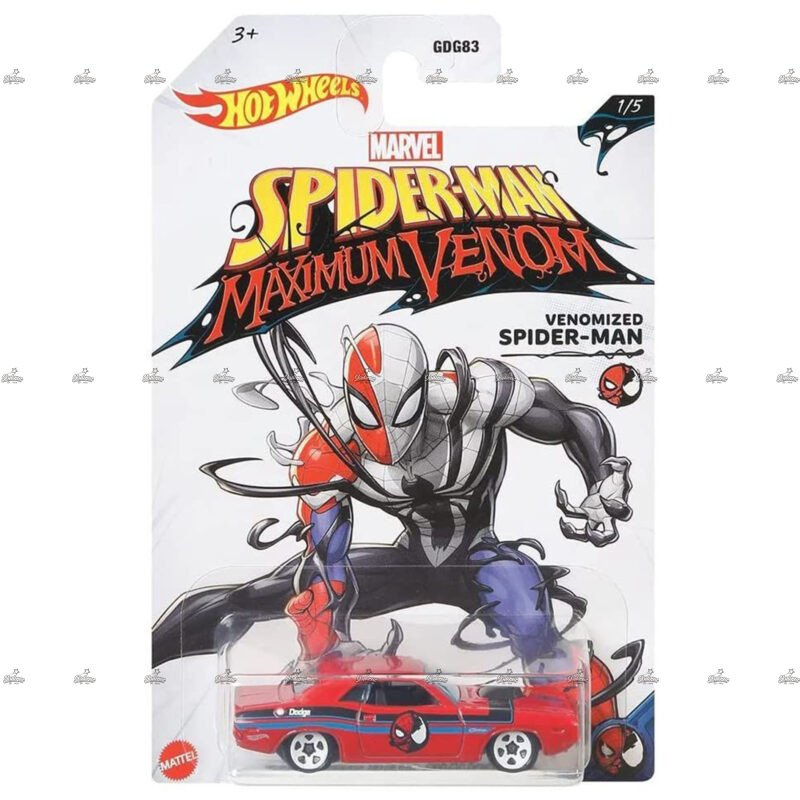 Hot Wheels Exclusive 70 Dodge Hemi Challenger SPIDERMAN MAXIMUM VENOM