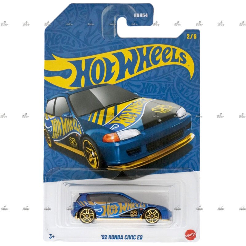 Hot Wheels Exclusive 92 Honda Civic EG 58 Th ANNIVERSARY EDITION