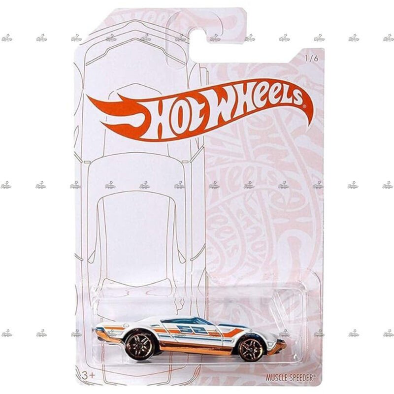 Hot Wheels Exclusive Muscle Speeder 52nd Anniversary Edition PEARL AND CHROME