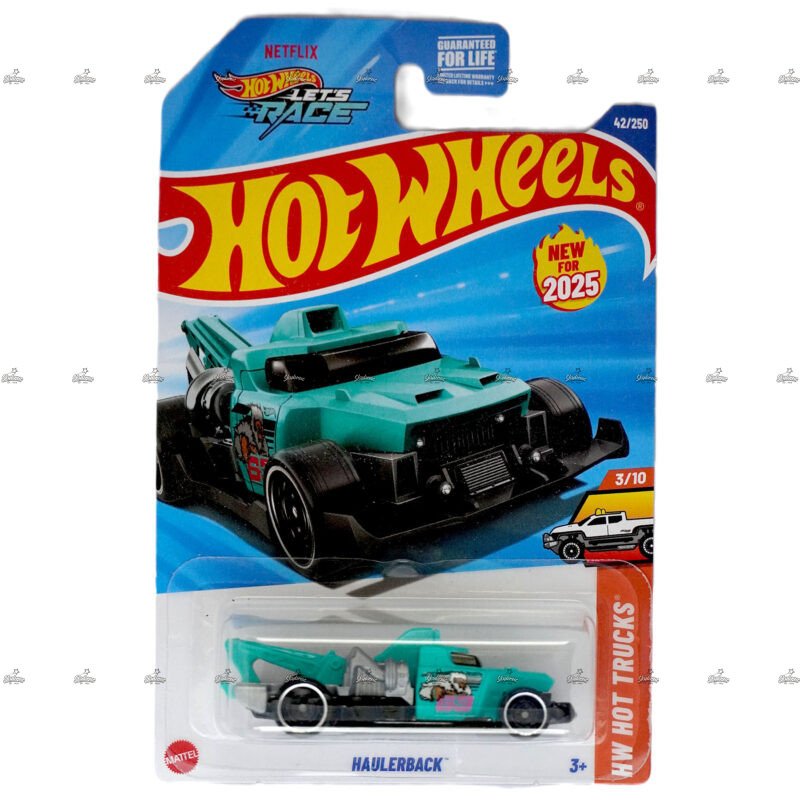 Hot Wheels Haulerback HW HOT TRUCKS H CASE US CARD