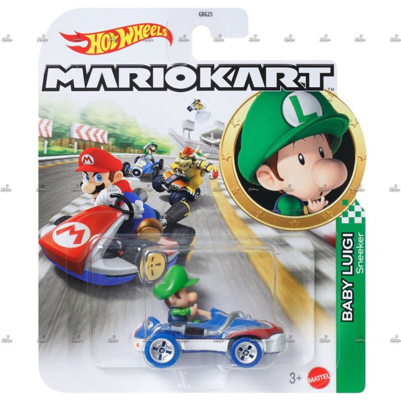 Hot Wheels Mario Kart Baby Luigi SNEEKER 2025 1