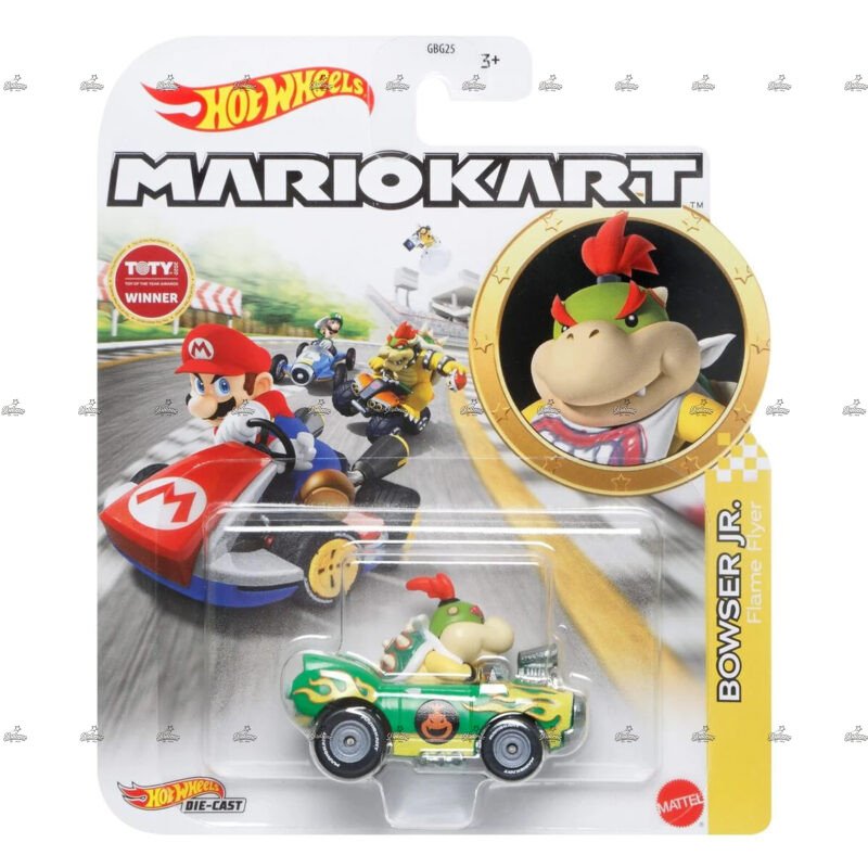 Hot Wheels MarioKart BOWSER JR Flame Flyer