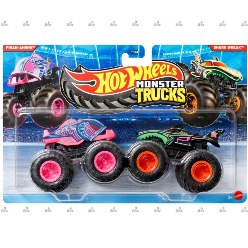 Hot Wheels Monster Truck Pack Of 2 Pirah Ahhh Shart Wreak 2026