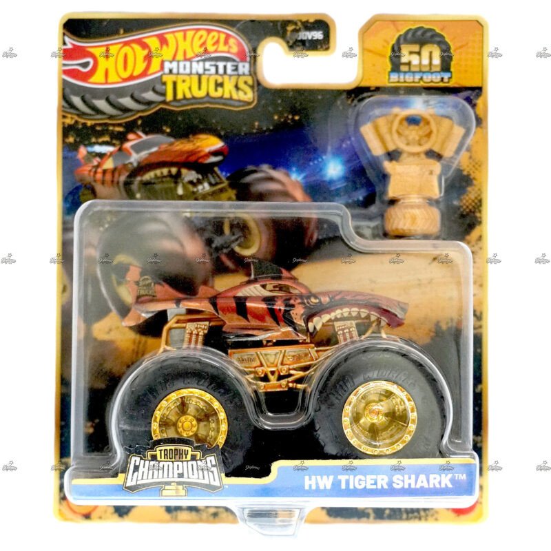 Hot Wheels Monster Trucks HW Tiger Shark TROPHY CHAMPIONS 2024