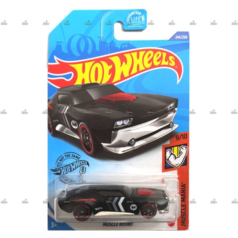 Hot Wheels Muscle Bound Matt Black MUSCLE MANIA