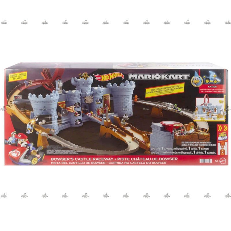 Hot Wheels Play Set Bowsers Castle Raceway MARIOKART