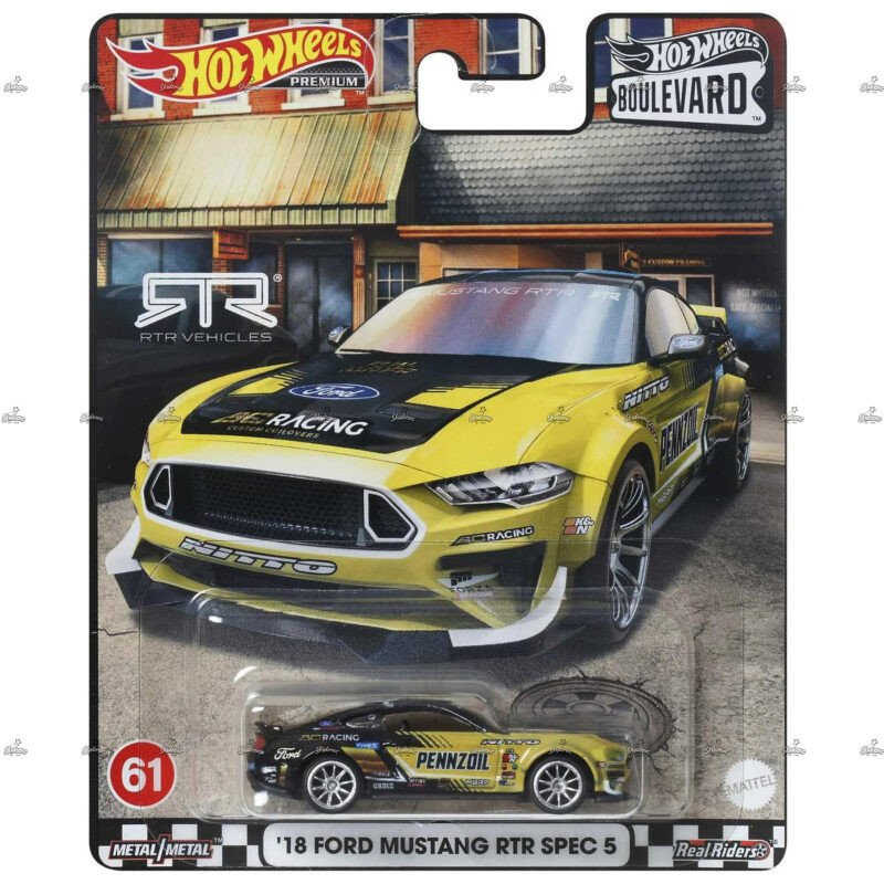 Hot Wheels Premium 18 Ford Mustang RTR Spec 5 RTR VEHICLES