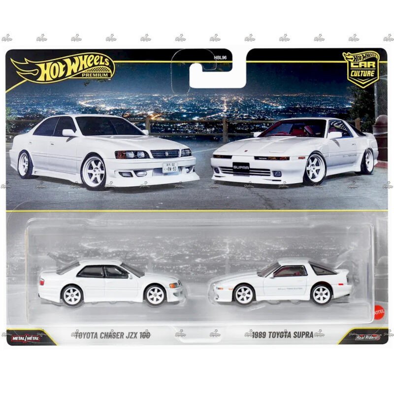 Hot Wheels Premium 2 Pack Toyota Chaser JZX 100 1989 Toyota Supra 2026