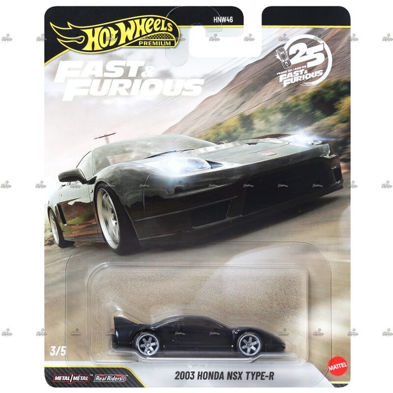 Hot Wheels Premium 2003 Honda NSX Type R FAST FURIOUS 25TH ANNIVERSARY