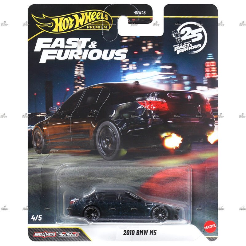 Hot Wheels Premium 2010 BMW M5 FAST FURIOUS 25TH ANNIVERSARY