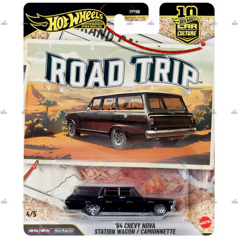 Hot Wheels Premium 64 Chevy Nova Station Wagon ROAD TRIP 2026
