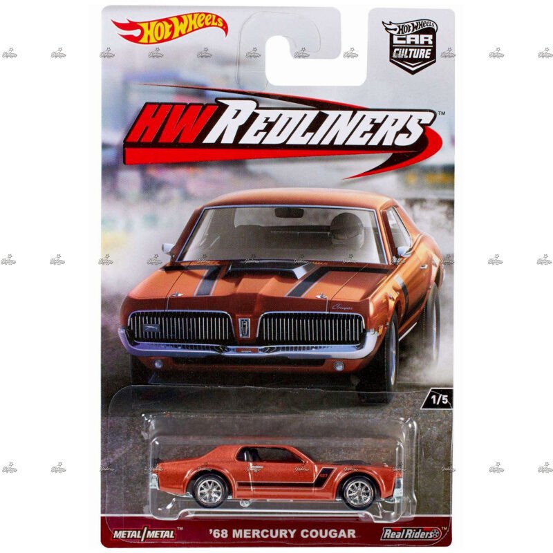 Hot Wheels Premium 68 Mercury Cougar HW REDLINERS