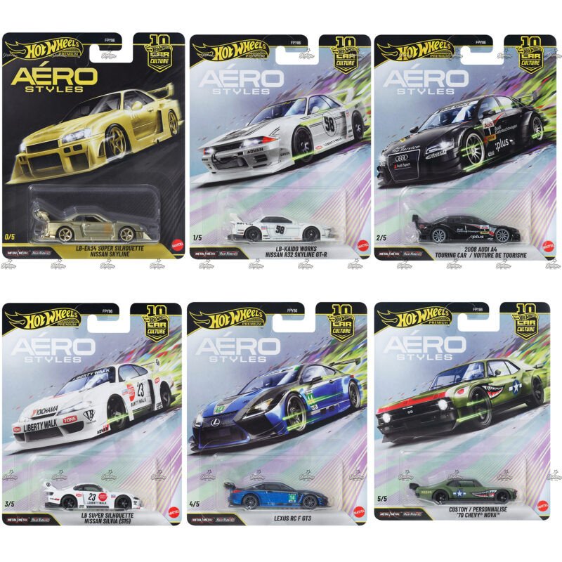 Hot Wheels Premium AERO STYLES 2026 With Chase