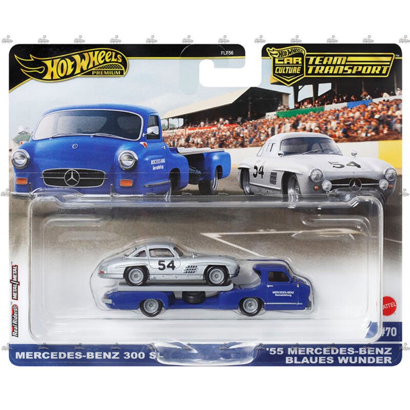 Hot Wheels Premium Team Transport Mercedes Benz 300 Sl 55 Mercedes Benz Blaues Wunder