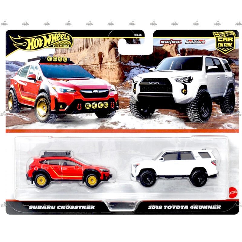 Hot Wheels Premium Team Transport Subaru Crosstrek 2018 Toyota 4runner