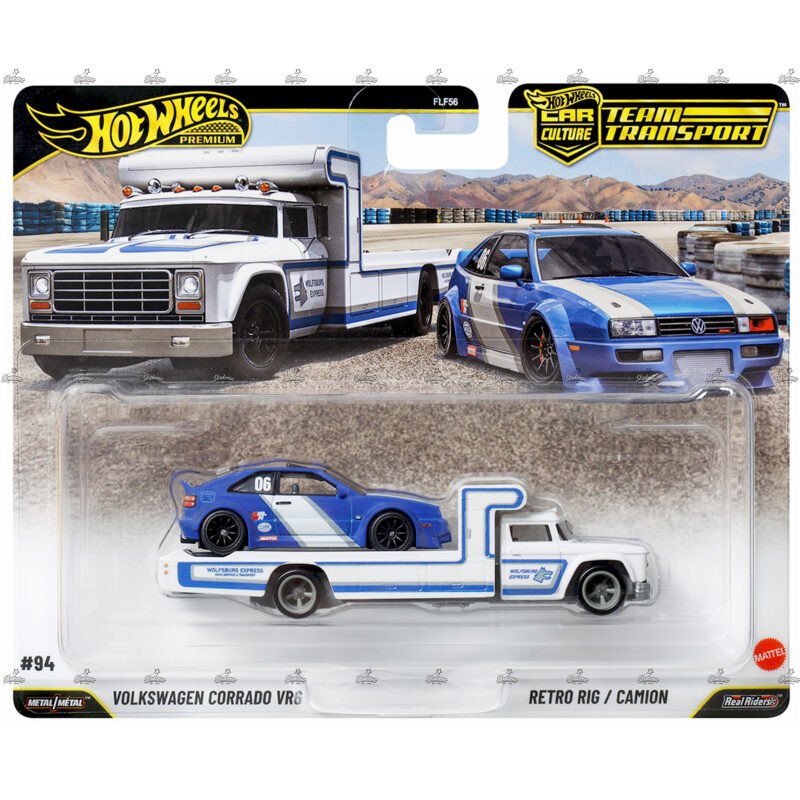 Hot Wheels Premium Team Transport Volkswagen Corrado VR6 Retro Rig 2026
