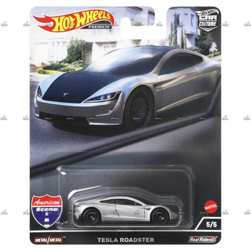 Hot Wheels Premium Tesla Roadster AMERICAN SCENE