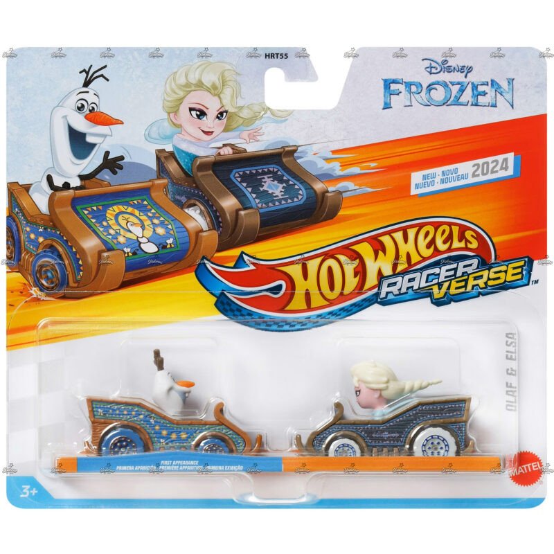 Hot Wheels Racer Verse Pack Olaf Elsa DISNEY FROZEN 2024