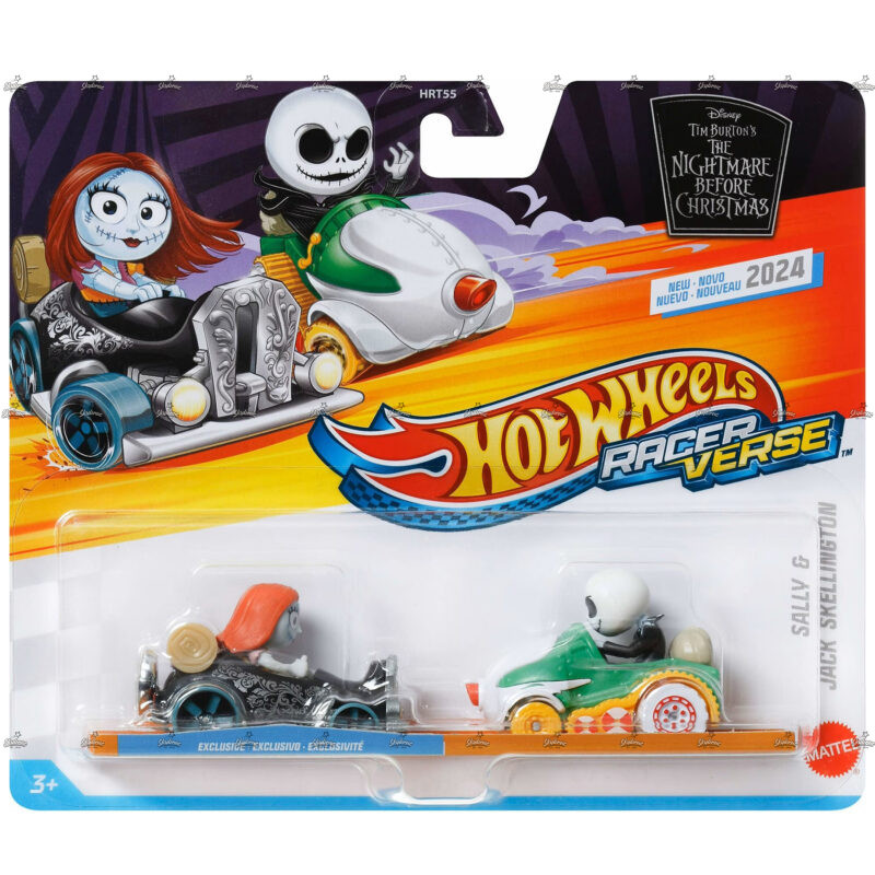 Hot Wheels Racer Verse Pack Sally And Jack Skellington DISNEY THE NIGHTMARE BEFROE CHRISTMAS 2024
