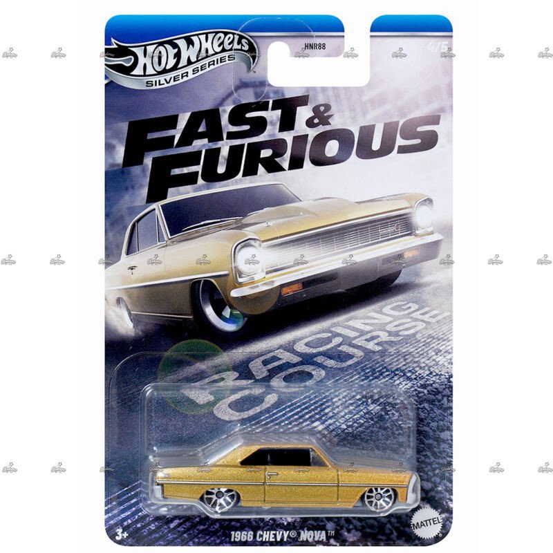 Hot Wheels Silver Series 1966 Chevy Nova FAST FURIOUS RACING COURSE 2025