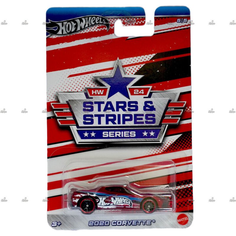 Hot Wheels Silver Series 2020 Corvette HW 24 STAR STRIPES