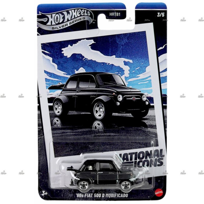 Hot Wheels Silver Series 60s Fiat 500D Modificado 2025 NATIONAL ICONS EDITION 1