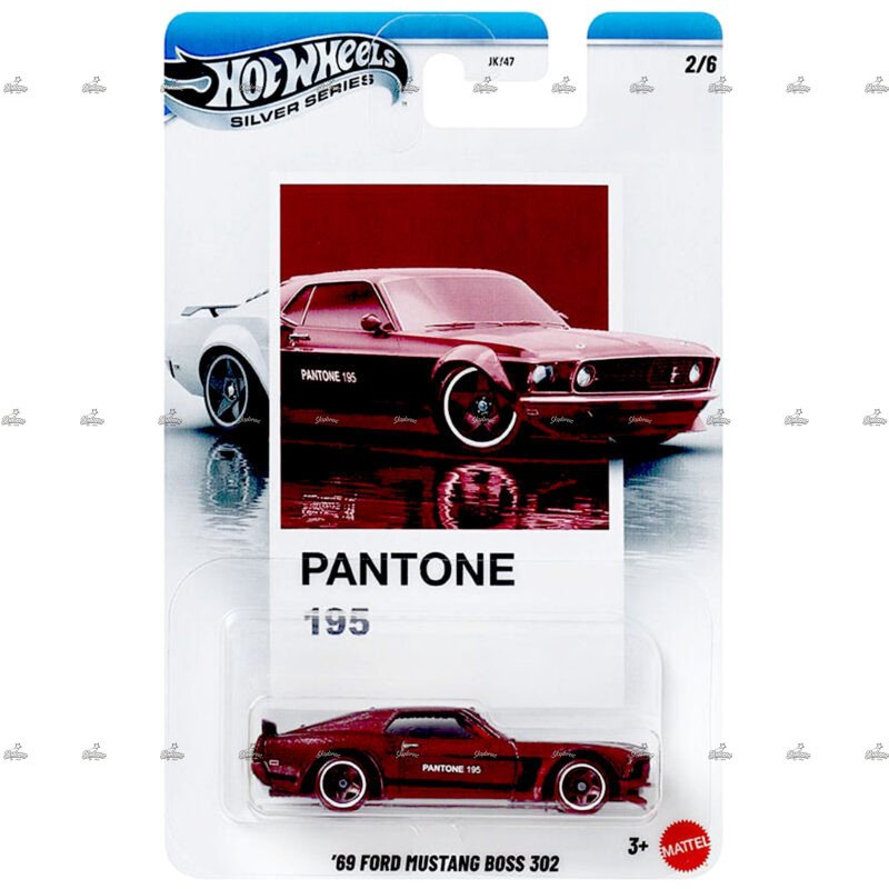 Hot Wheels Silver Series 69 Ford Mustang Boss 302 PANTONE SERIES 2025