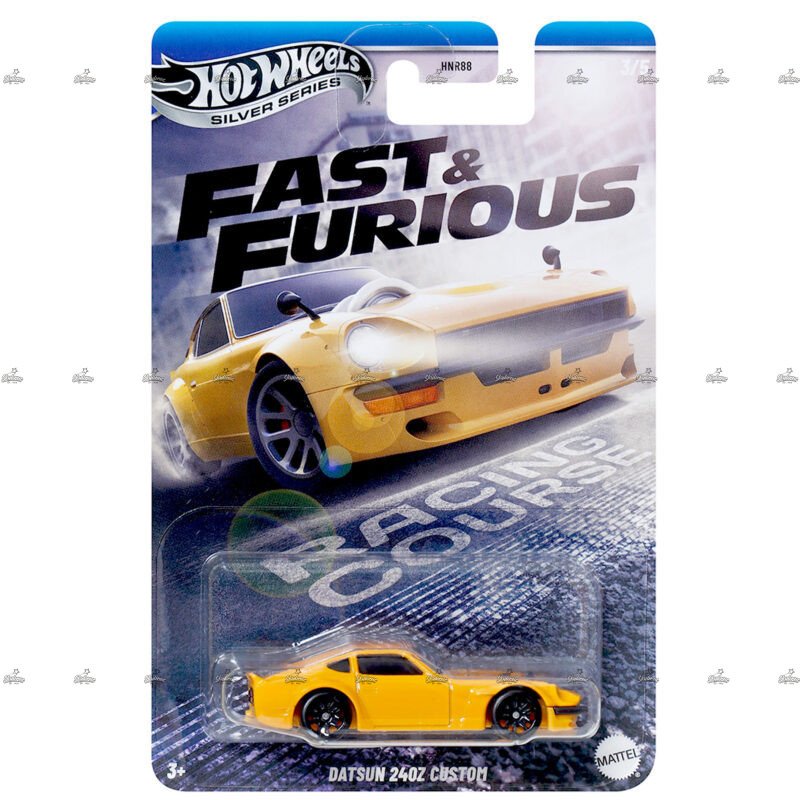 Hot Wheels Silver Series Datsun 240Z Custom FAST FURIOUS RACING COURSE 2025