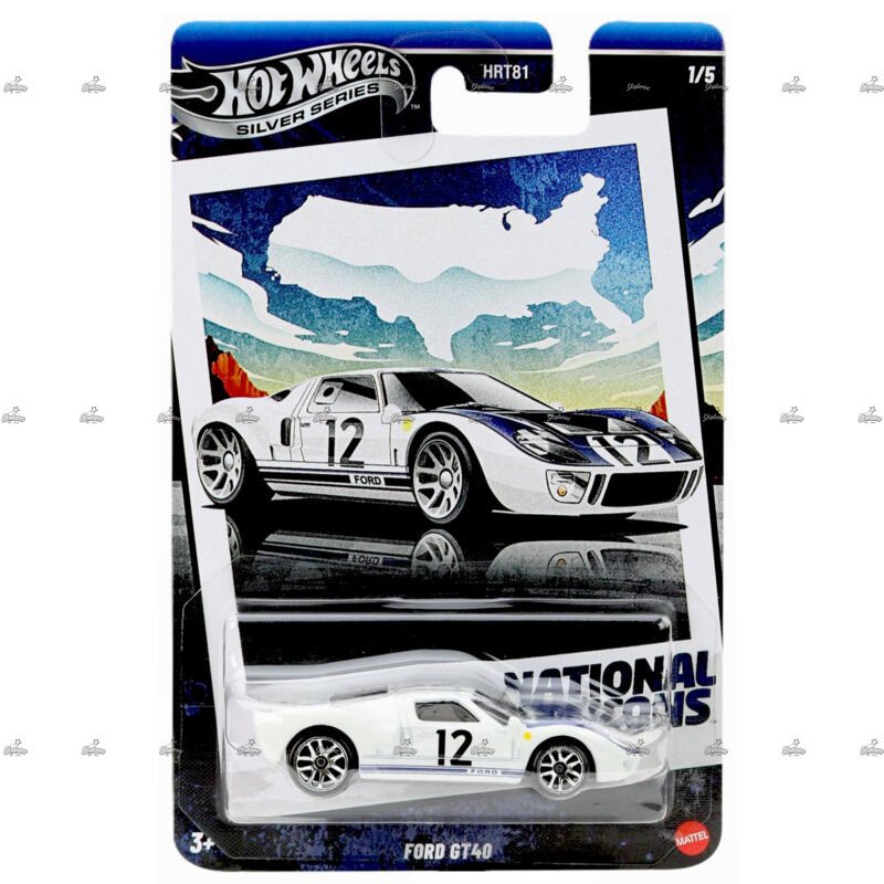 Hot Wheels Silver Series Ford GT40 2025 NATIONAL ICONS EDITION