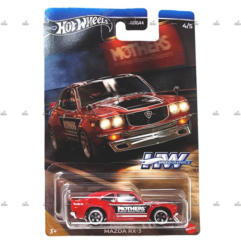 Hot Wheels Silver Series Mazda RX 3 HW SPEED GRAPHICS