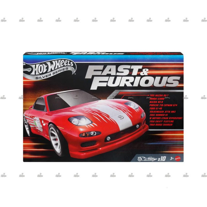 Hot Wheels Silver Series Pack Of 10 FAST AND FURIOUS 2