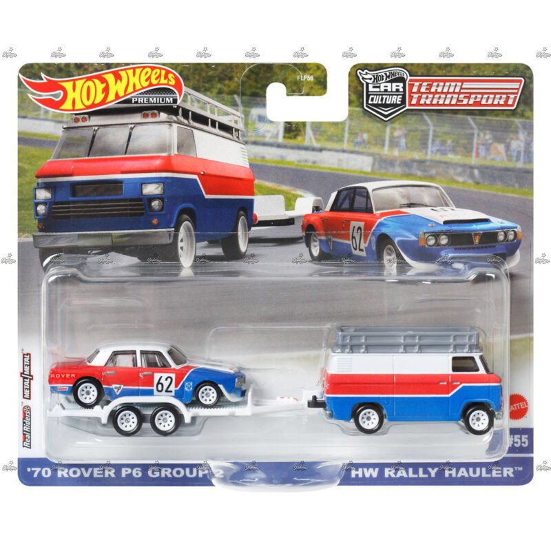 Hot Wheels Team Transport 70 Rover P6 Group HW Rally Hauler