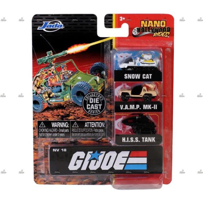 Jada Toys G.I. Joe Nano Hollywood Rides Pack Of Three