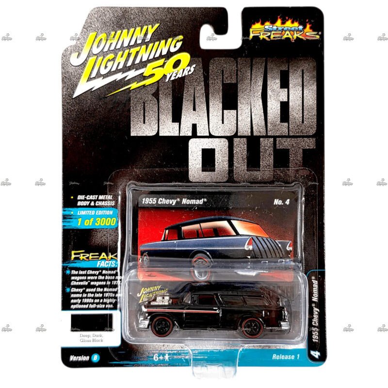 Johnny Lightning 1955 Chevy Nomad BLACKED OUT