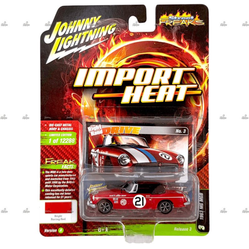Johnny Lightning 1963 MG MGB IMPORT HEAT