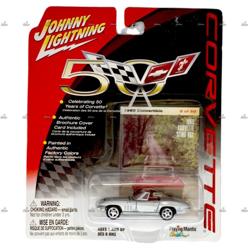 Johnny Lightning 1965 Convertible Corvette Stingray 50 YEARS ANNIVERSARY EDITION