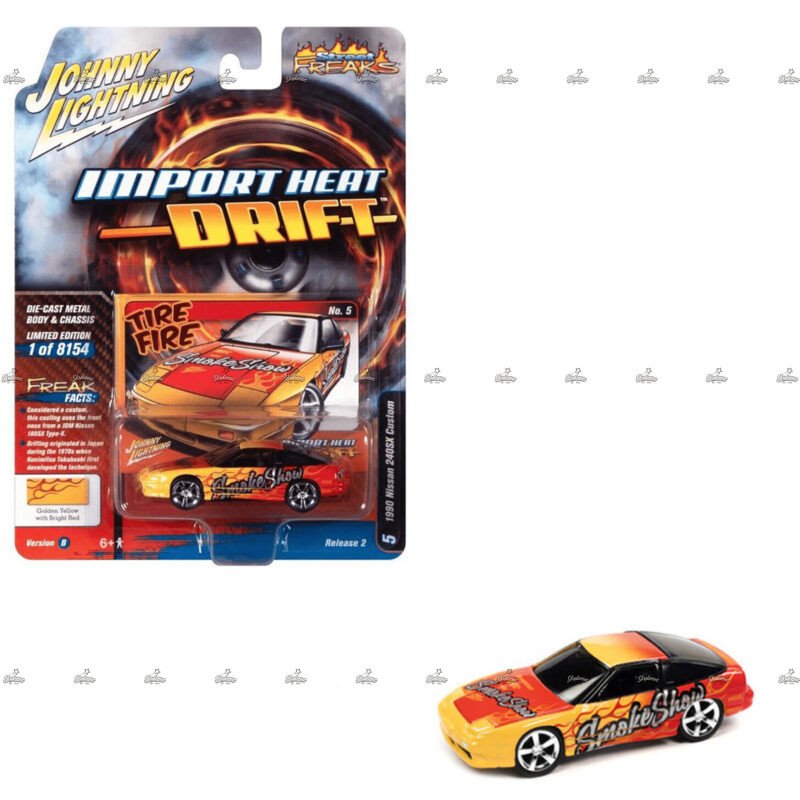 Johnny Lightning 1990 Nissan 240SX Custom IMPORT HEAT DRIFT 1