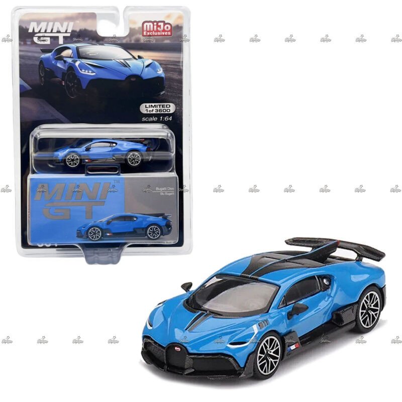 MINI GT Bugatti Divo Blu Bugatti 601