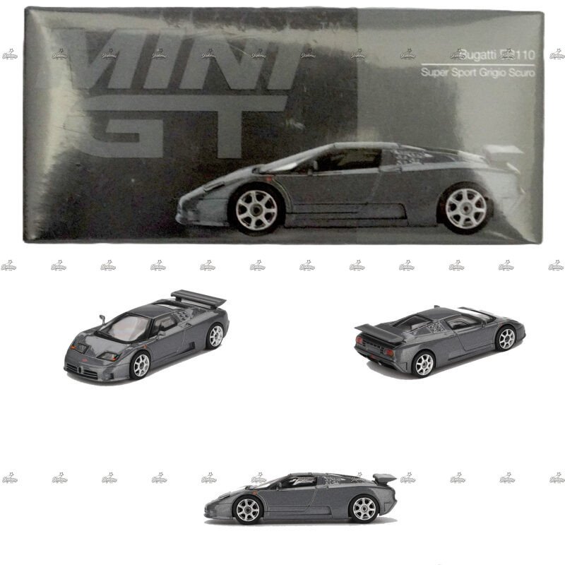MINI GT Bugatti EB110 Super Sport Grigio Scuro 1002