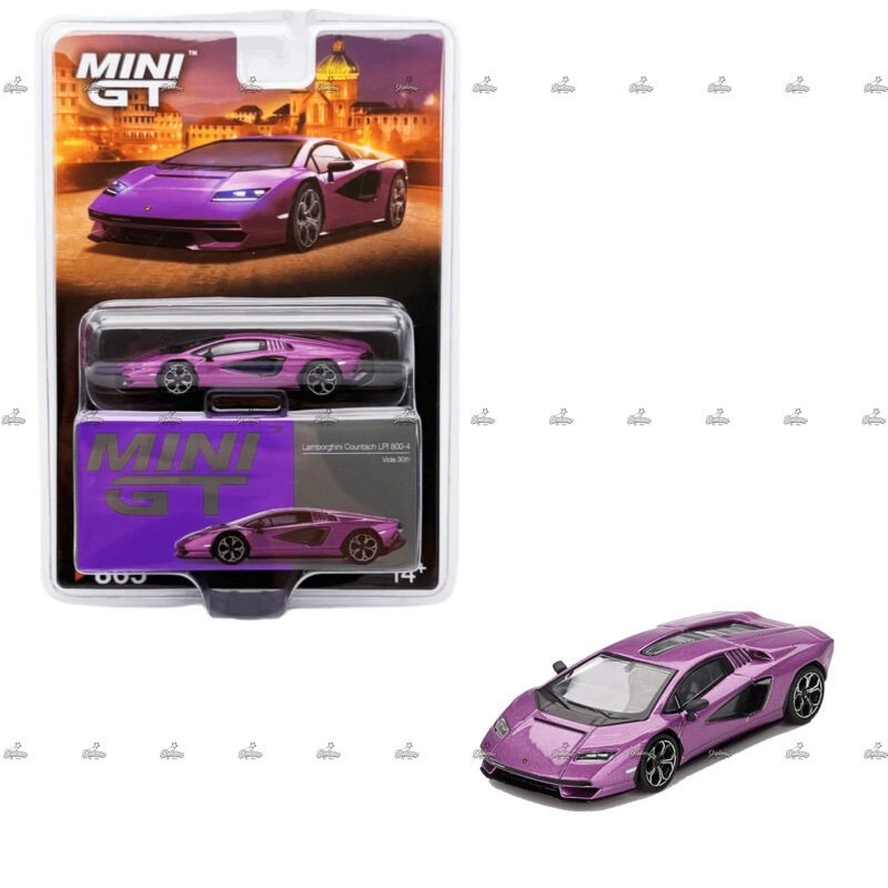 MINI GT Lamborghini Countach LPI 800 4 Viola 30th 865