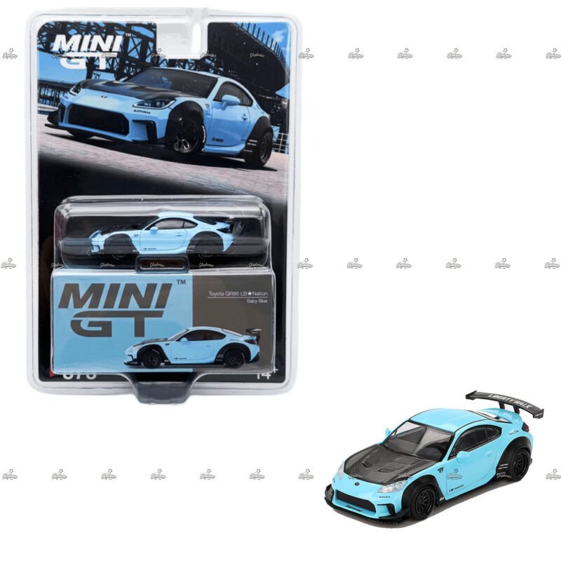 MINI GT Toyota GR86 LB Nation Baby Blue 873
