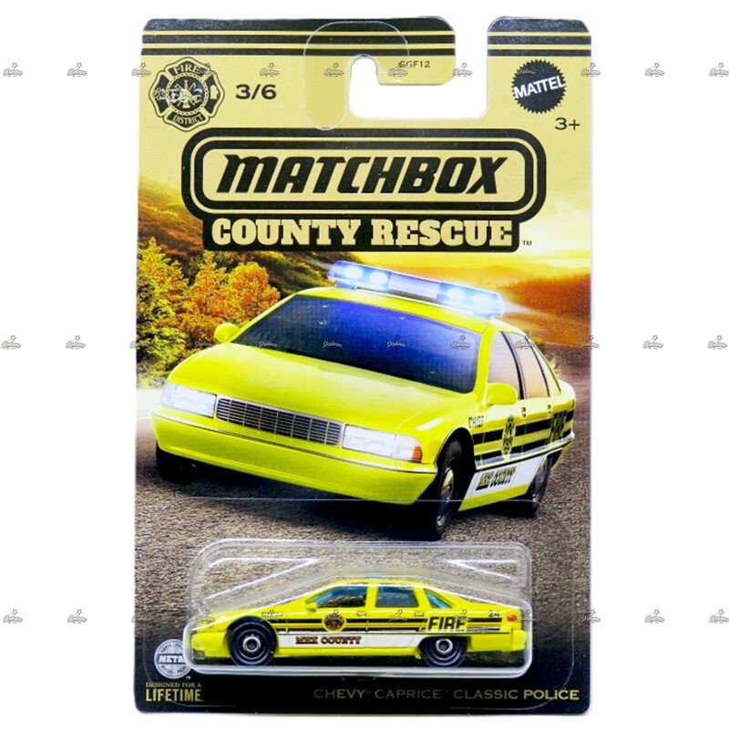 Matchbox Chevy Caprice Classic Police COUNTY RESCUE