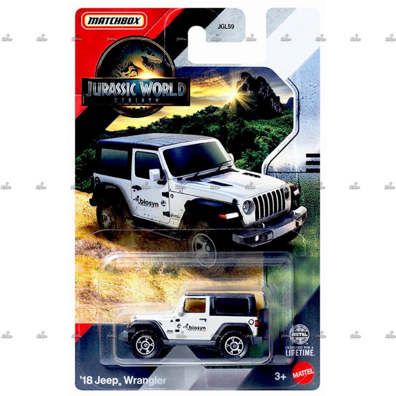 Matchbox Exclusive 18 Jeep Wrangler JURASSIC WORLD REBIRTH EDITION 2025
