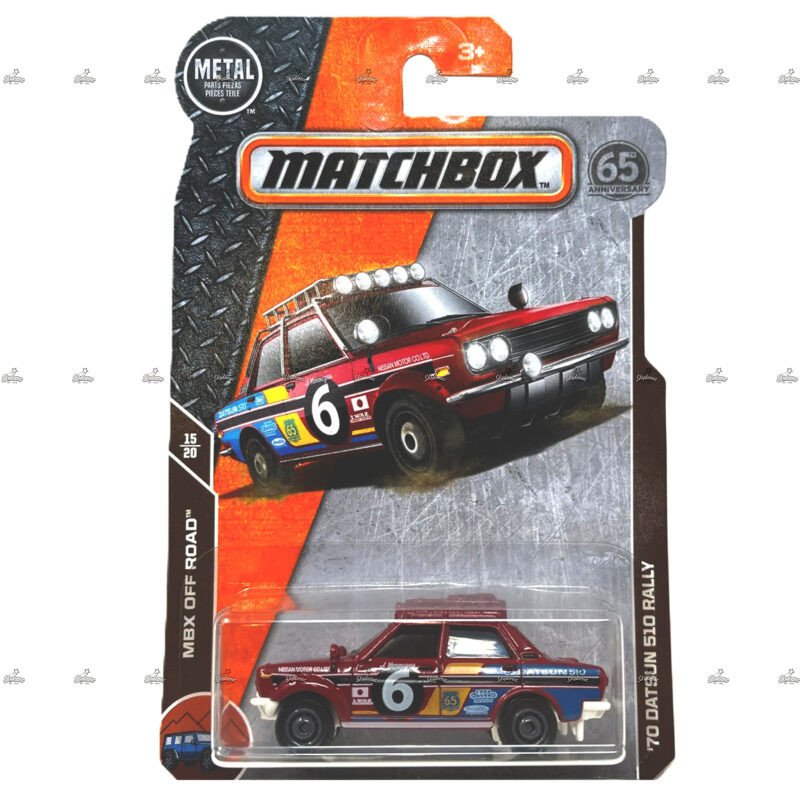 Matchbox Exclusive 70 Datsun 510 Rally MBX OFF ROAD