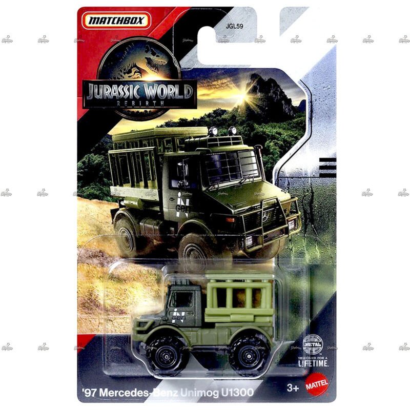 Matchbox Exclusive 97 Mercedes Benz Unimog U1300 JURASSIC WORLD REBIRTH EDITION 2025