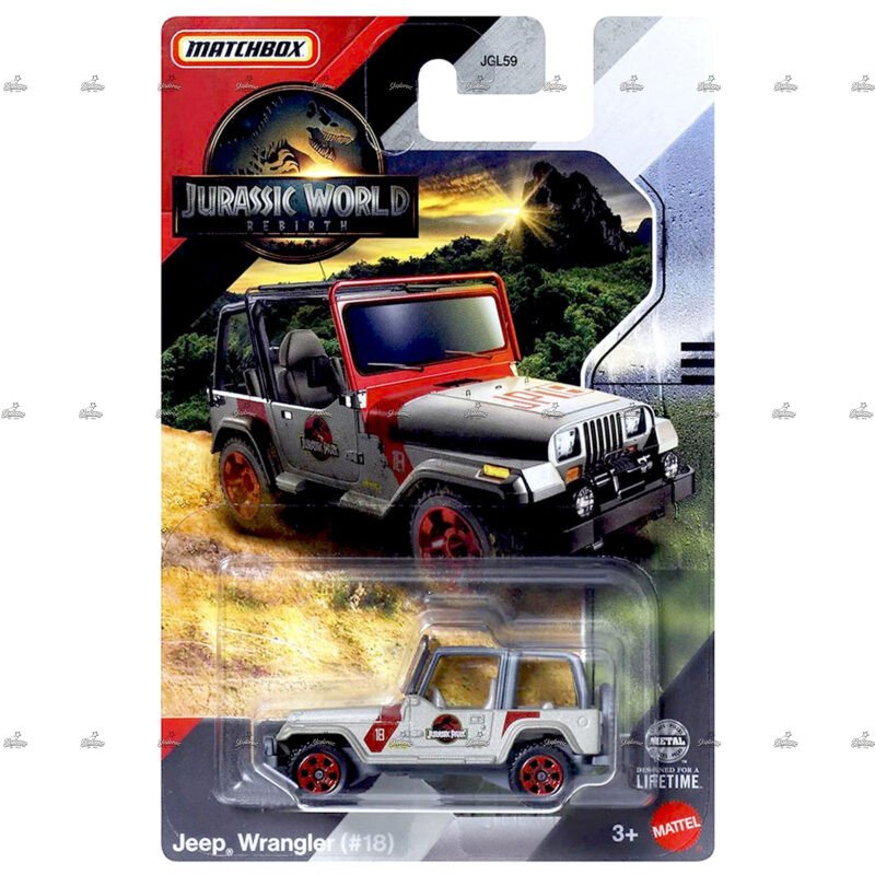 Matchbox Exclusive Jeep Wrangler 18 JURASSIC WORLD REBIRTH EDITION 2025 1